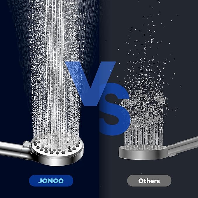 JOMOO Filtered Shower Head with Handheld, 5 Inch High Pressure howerhead with Replaceable Filter Cartridge for Hard Water Remove Chlorine for for Hard Water, 71” Shower Hose for Bathroom