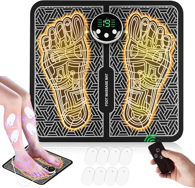 Phixnozar TENS & PMS,Transcutaneous Electronic Nerve Stimulator, EMS Foot Massage for Muscle Relaxation, LCD Display Screen