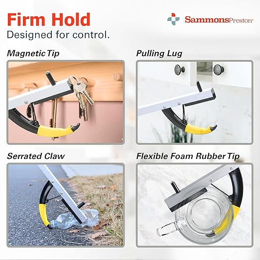 Sammons Preston Reacher, Standard, 26", Grabber Reacher Tool, Lightweight Trash Picker Grabber & Garden Nabber, Handy Aluminum Picker Up Tool & Reaching Claw, Portable Reaching Assist & Dressing Tool