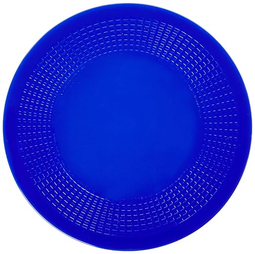 Dycem Non-Slip Mat, Ideal Daily Living Aid for Independent Living and Caregivers, Designed to Address Stabilization and Gripping Problems Found Around the Home, Blue Textured Pad 7-1/2" Diameter x 1/8"