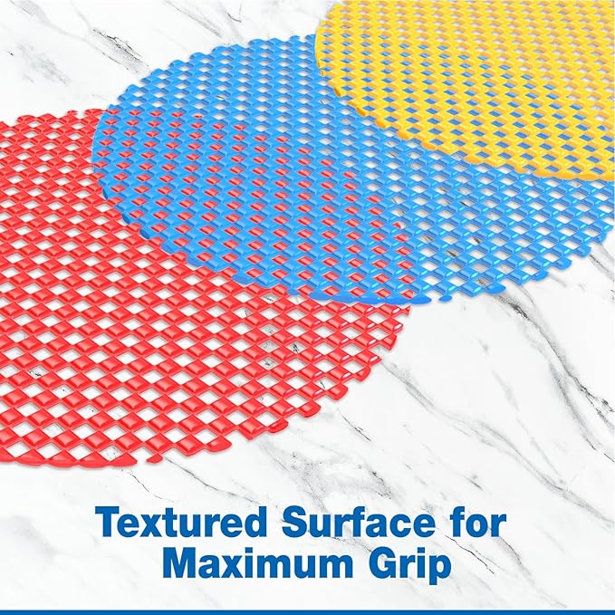 Jar Opener Gripper Pad, Jar Grippers For Opening Jars For Opening Bottles, Cans Lids, 12 Multi Purpose Manual Silicone Grip Pads, 5.5" Round By Bigleef