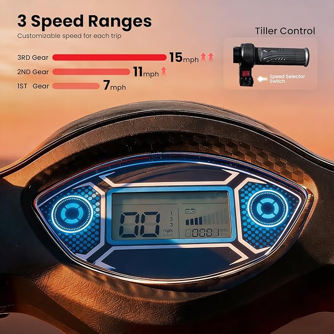 Super Large Electric 4 Wheel Mobility Scooters, Heavy Duty 800W Wheelchair Device, 25 Miles Long Range, All Terrain Mobility Scooter，Speed Adjust, Remote Key,Receive Ready to Ride (Red)