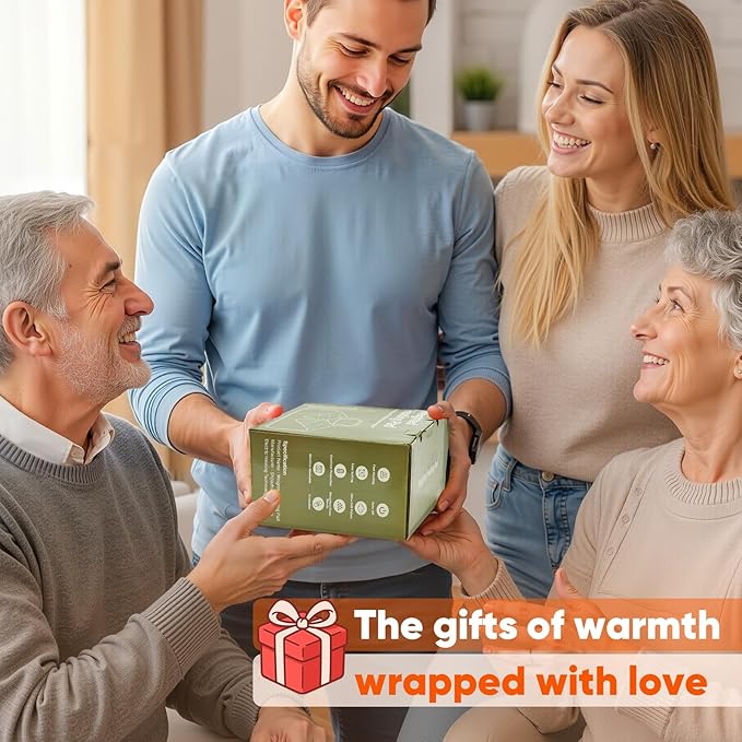 Weighted Heating Pad for Neck Shoulders and Back, Mothers Day Gifts for Mom Wife Grandma, Birthday Gifts for Women Men Dad, Instant Electric Heated Blanket with 9 Heat Options 4 Auto-Off Timer, Grey