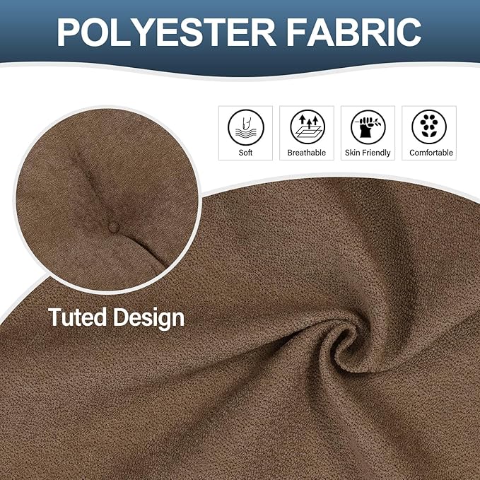 TANYOO Back Pillow for Recliner Lumbar Support Pillow Soft and Fluffy Back Support Cushion Thick Lumbar Cushion for Chairs, Recliners,Sofa, Couch and Bed for Pain Relief Brown