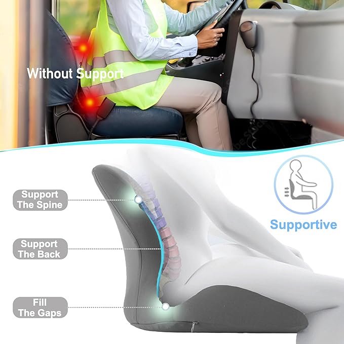 Back and Seat Cushion, Hemorrhoid Pillows for Sitting,Donut Pillow for Tailbone Pain,Cushion Lab Seat Cushion,Office Chair Cushions for Back and Butt Support