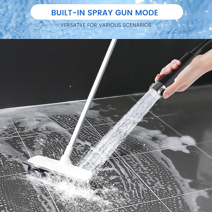PWERAN Filtered Shower Head with Handheld, High Pressure 3 Spray Mode Showerhead with 18 Stage Water Softener Filters for Hard Water - Remove Chlorine-BLACK