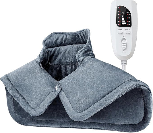 NIUONSIX Heating Pad for Neck Shoulders Back, Weighted Neck Shoulder Heating Pads for Daily Relax, Electric Heat Pad 6 Heat Settings 4 Auto-Off, Mothers Day Birthday Gifts for Mom Dad Women Men Wife
