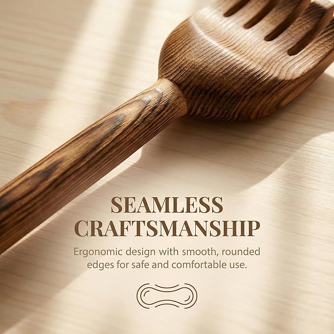 Back Scratcher with Massage Hammer, 100% Natural Wood Finger-Like Back Scratchers for Adults Men Women,19 Inch Thicken Extended with Body Massager Gifts for Senior(6- Bullet Version)