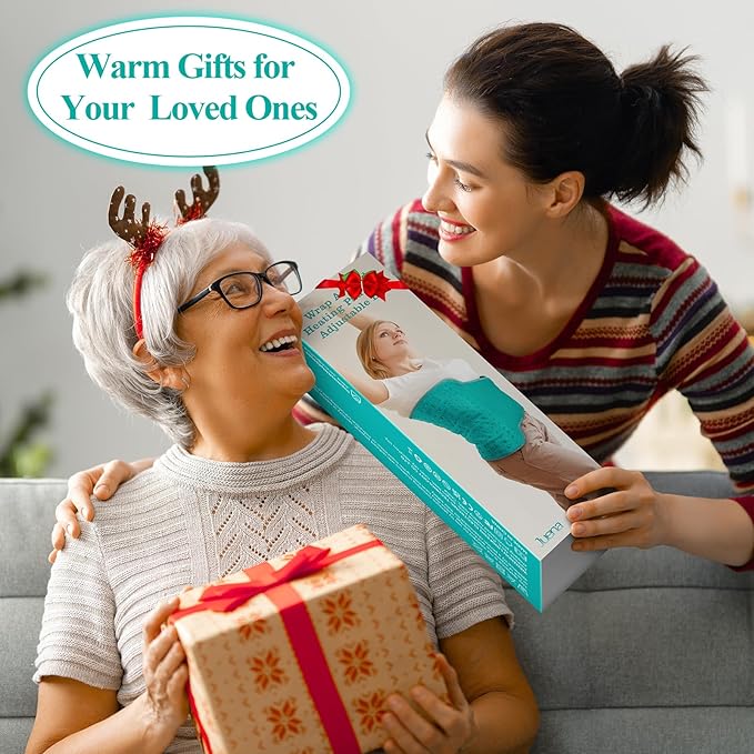 Heating Pad for Back, Heating Pad for Period Cramps/Waist/Shoulders with Belt, Gifts for Women Men Mom Dad, 6 Heat Settings, 4 Timers, Auto-Off, Machine Washable, Emerald