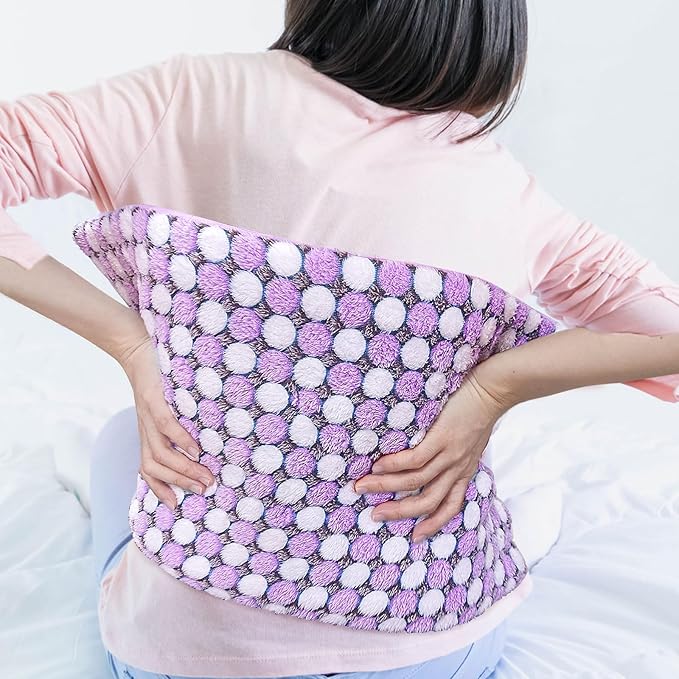 Pasonio Full Weighted Electric Heating Pad for Back Pain, Cramps, Relief - Auto Shut Off - 2.3lb Heat Pad with Moist & Dry Heat Therapy Options - Hot Heated Pad - (XL 12"x24") - PYQ0Z