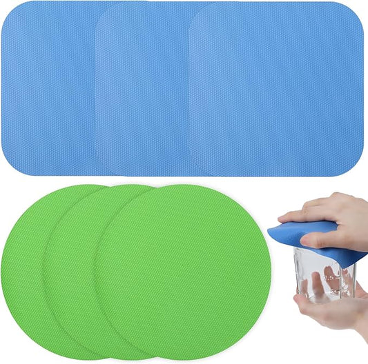 6Pcs Bottle Openers Top Gripper Rubber Grippers For Opening Jars Silicone Jar Opener for Rated Seniors Multi-function Pads for Arthritis and Weak Hands