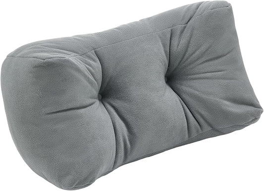 Lumbar Support Pillow Small Lower Back Pillow for Office Chair, Car Seat, and Desk Chair Ergonomic High-Elasticity Cushion for Pain Relief and Comfort on Sofa, Bed, or Travel (Blue)