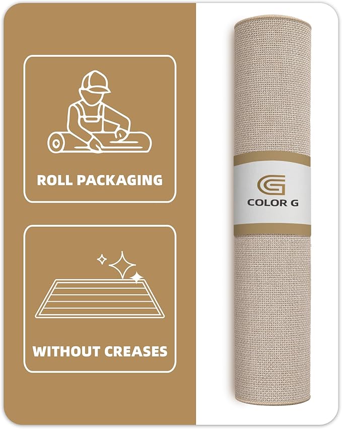 Color&Geometry Oversized Door Mat Non Slip Rubber Backed, 24"x36" Front Door Mat Indoor Outdoor Rug, Dirt Trapper Doormat, Heavy Duty Front Door Rugs, Oatmeal Beige