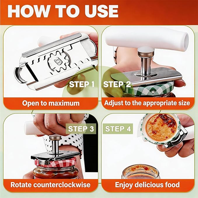 2 Pcs Cap Crack Opener, Cap Crack Jar Opener, Non-slip Ergonomic Grip for Weak Hands (Green and White)