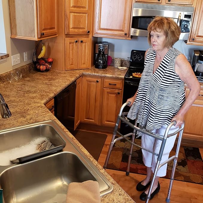 CAREX Folding Walker for Seniors, 30-37 Inches, 1 Count