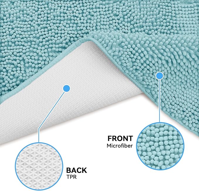Bcoimo Super Absorbent Cat Door Mat, 24"*17" Anti Slip Mat for Muddy Paws, Pet Rugs for Dirty Paws Washable that Absorbs Moisture and Dirt, for Cat Cage and Pet Resting Carpet