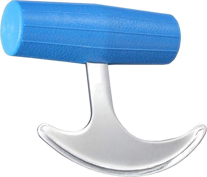 Rehabilitation Advantage, TGrip with Plastic Blue Handle, Rocker Knife