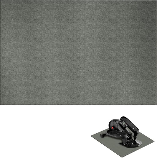 Double Non-Slip Workout Mat for Ellipse Leg Exerciser, Ellipse Machine Mat, Exercise Mat for Under Desk Ellipticals, Suitable for Electric Seated Foot Pedal Exerciser, 23.6" × 19.7"