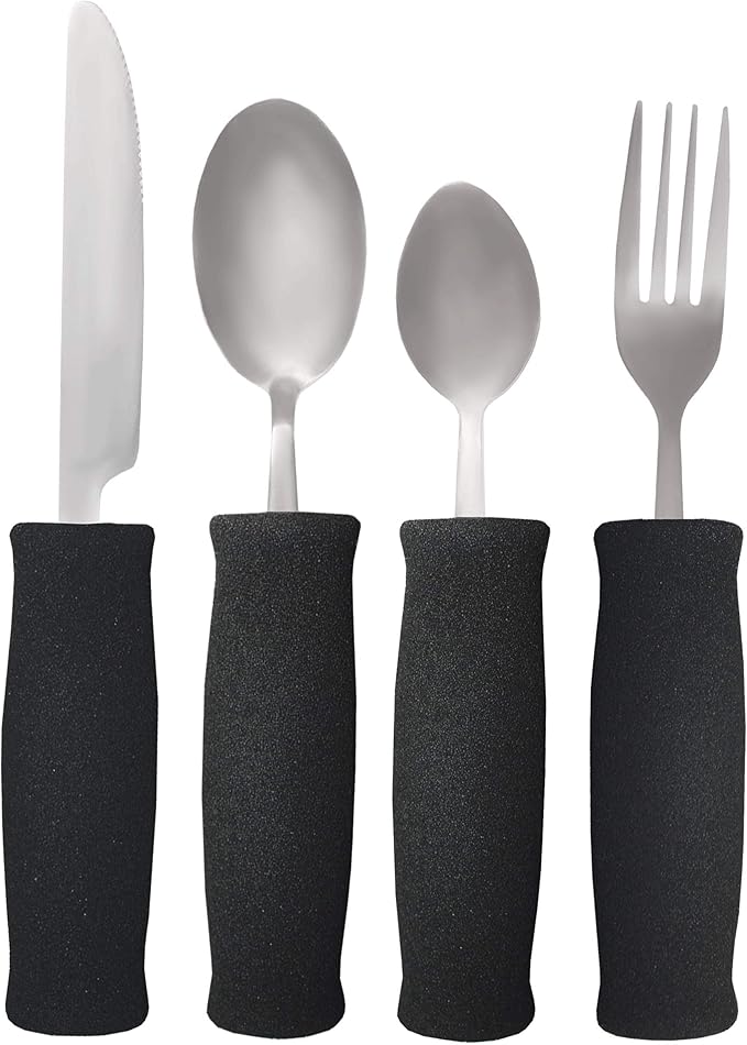 Rehabilitation Advantage Lightweight Utensil Set with Soft Foam Handles