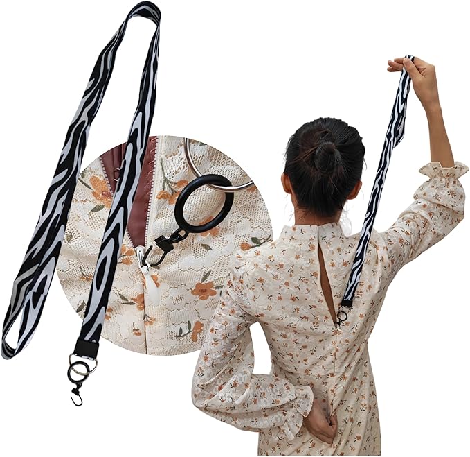 Dress Zipper Pull Helper | Zipper Puller Helper for Easy Dressing | Zipper Helper Tool for Smooth Operation(Black)