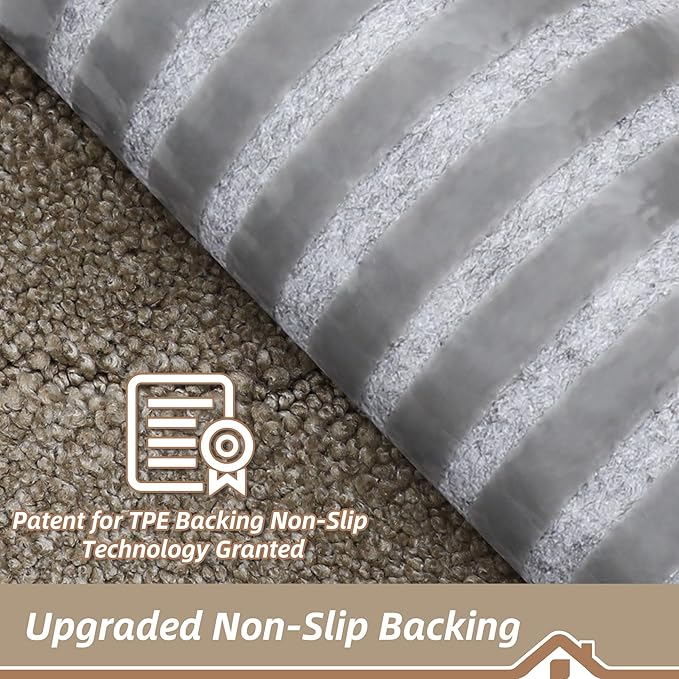 BEQHAUSE Edging Stair Treads for Wooden Steps 9" x 28", Non Slip Carpet Stair Treads Indoor Stair Runners, Soft Stair Rugs, Machine Washable, 100% Polyester, TPE Backing, 15pcs, Beige