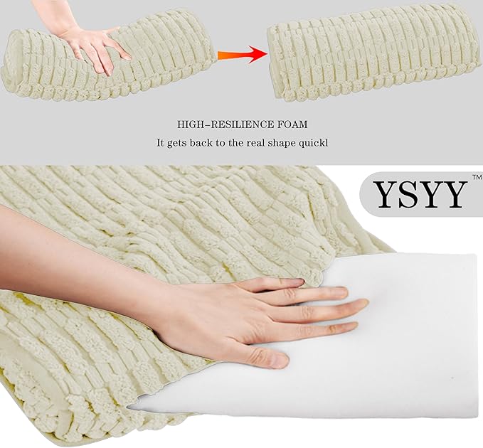 Memory Foam Headrest Pillow for Neck Pain Relief & Cervical Support - Ergonomic Neck Cushion for Office Chair, Car, Recliner, Sofa - Breathable & Pressure Relief (Cream, 17" W x 2.7" D)