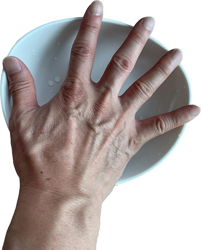 Adaptive Feeding Bowl for Elderly and Disabled Adults – Non Spill Scoop Bowl for One-Handed Eating, Arthritis, Parkinson’s and Stroke Recovery Eating Aid by Senior ICare