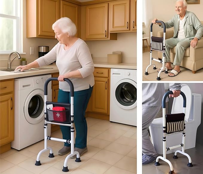 Stand Assist Aid for Elderly; Couch Stand Assist; Mobility Aids for Seniors; Toilet Assist Rails for Tight Bathroom; Knee Surgery Recovery Aids; Height Adjustable to 36''; Weight 5lbs, Bear 350lbs