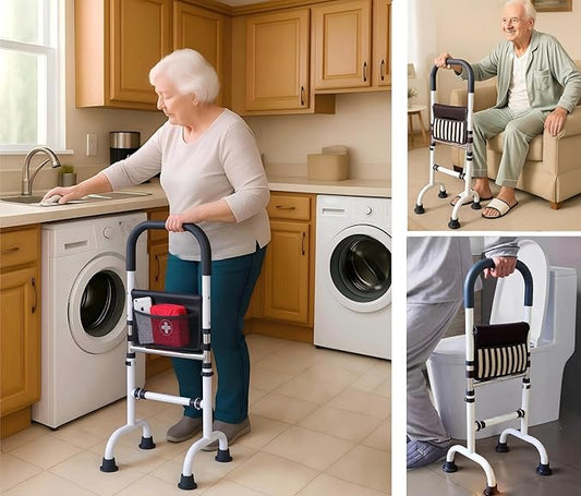 Stand Assist Aid for Elderly; Couch Stand Assist; Mobility Aids for Seniors; Toilet Assist Rails for Tight Bathroom; Knee Surgery Recovery Aids; Height Adjustable to 36''; Weight 5lbs, Bear 350lbs