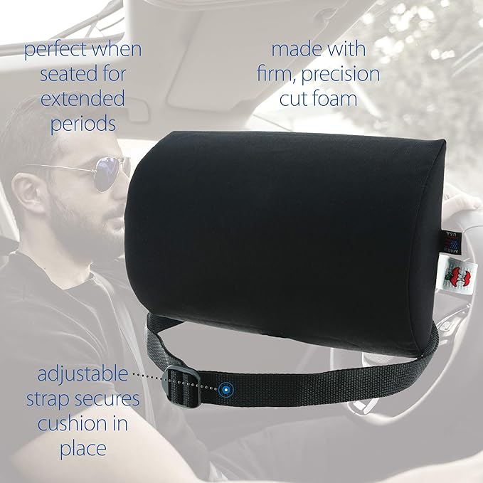 Core Products Luniform Lumbar Support Cushion - Black