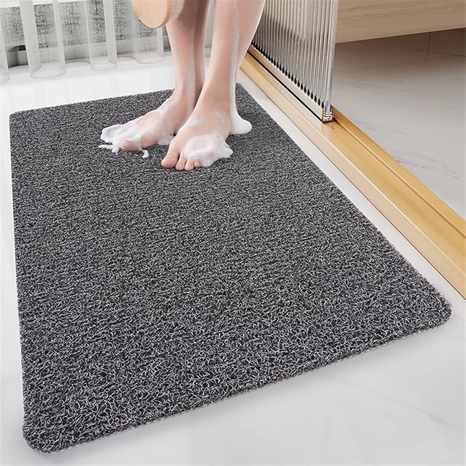 Secure Mat, Non-Slip Bathtub Mat, The Ultimate Non-Slip Bath Mat, Shower Mat Floor Mat for Tub, Shower, Bathroom (Black, 60x90cm(23.62"x35.43"))