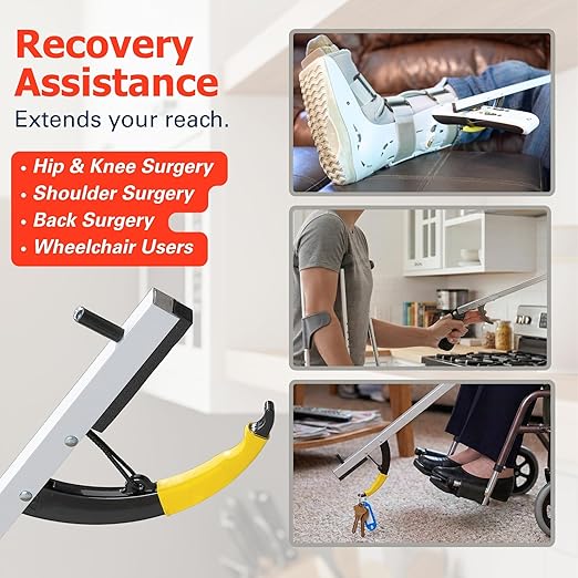 Sammons Preston Reacher, Standard, 26", Grabber Reacher Tool, Lightweight Trash Picker Grabber & Garden Nabber, Handy Aluminum Picker Up Tool & Reaching Claw, Portable Reaching Assist & Dressing Tool