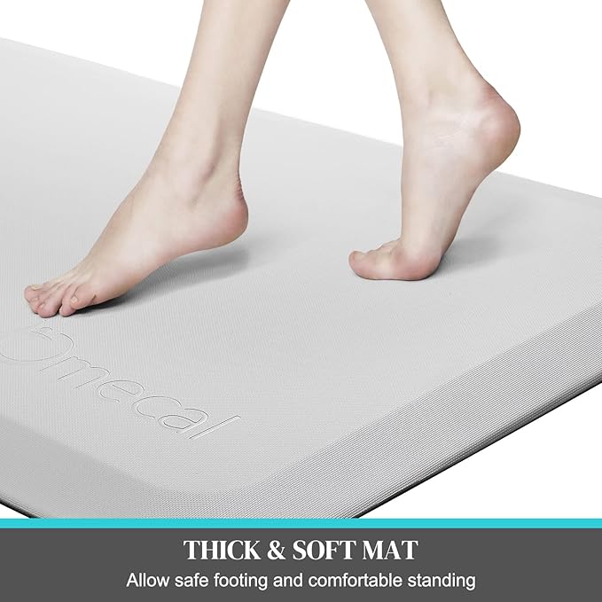 70"x24"x3/4" Thick Medical Bedside Fall Safety Protection Floor Mat for Elderly Senior Handicap,Reducing Injury Risk and Impact, Prevent Bed Falling, Anti Fatigue, Non-Slip Beveled Edge