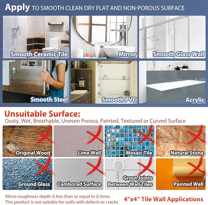Shower Grab Bar Suction Cup 12 inch, 2 Pack Grab Bars for Bathtubs, Bathroom Safety Grip Shower Handle for Elderly and Seniors, Bath Handrails Removable Waterproof No Drilling Grey