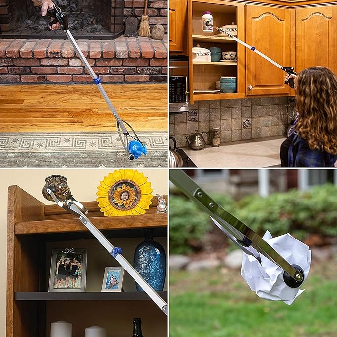 Reacher Grabber Tool - Gripping Device - Lightweight Durable Folding Claw Extends Arm Reach to 32 Inches Ideal Indoor and Outdoor Reaching Mobility Aid and Trash Grabber Picker Upper Tool (Case of 20)