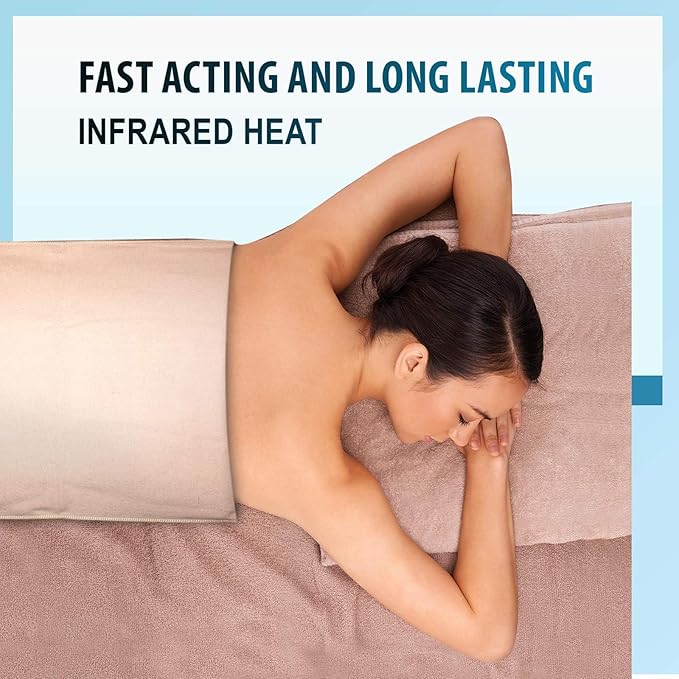 Professional Grade Heating Pad with Automatic Moist Heat by ThermoRelief, Extra HOT Heating for Deep Penetrating Heat - 2nd Gen Version (King Size Digital - 26" by 14")