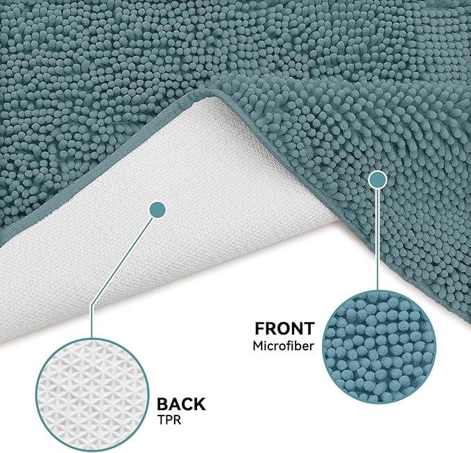 Bcoimo Super Absorbent Cat Door Mat, 24"*17" Anti Slip Mat for Muddy Paws, Pet Rugs for Dirty Paws Washable that Absorbs Moisture and Dirt, for Cat Cage and Pet Resting Carpet
