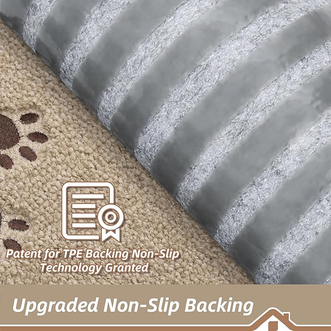 BEQHAUSE Stair Treads for Wooden Steps 28inX9in, Non Slip Carpet Stair Treads Indoor Stair Runners Machine Washable, Soft Stair Rugs Mat Surface Polyester TPE Backing, 15pcs, Beige