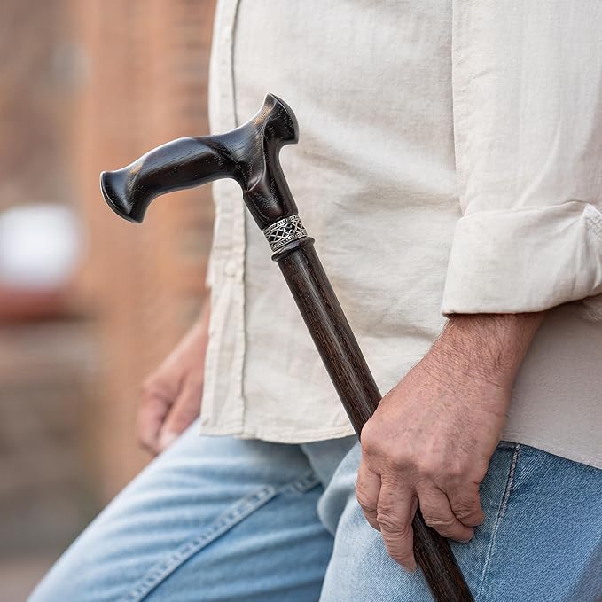 Asterom Handcrafted Canes for Men - Ergonomic, Stylish, Wooden Walking Cane for Men, Cool Walking Sticks for Seniors