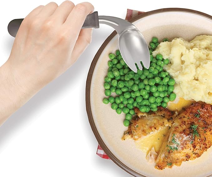 Rehabilitation Advantage Left Handed Grip Easy Offset Spork