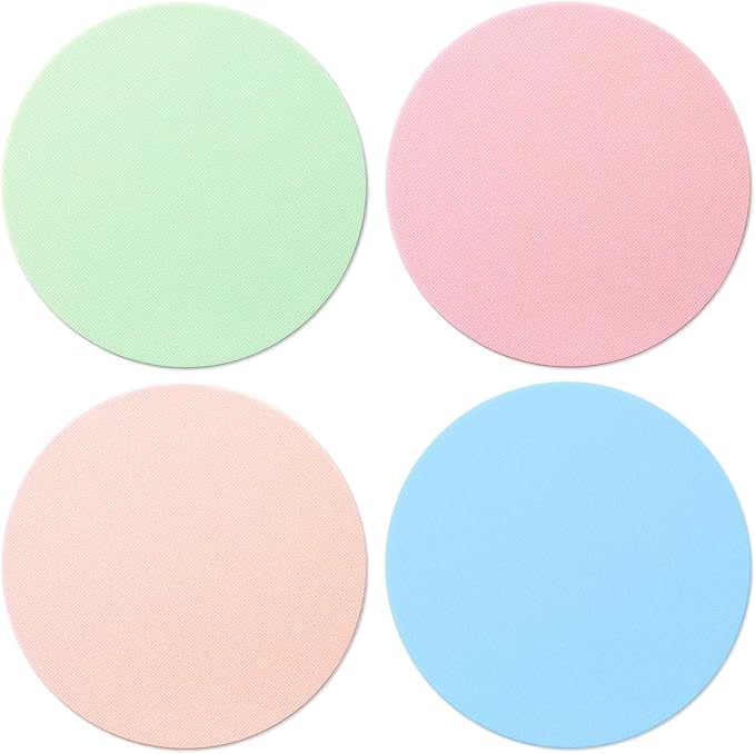 4PCS Jar Gripper Pads - Rubber Husband Jar Opener, Kitchen Grips for Elderly Senior with Arthritis, 4 Colors