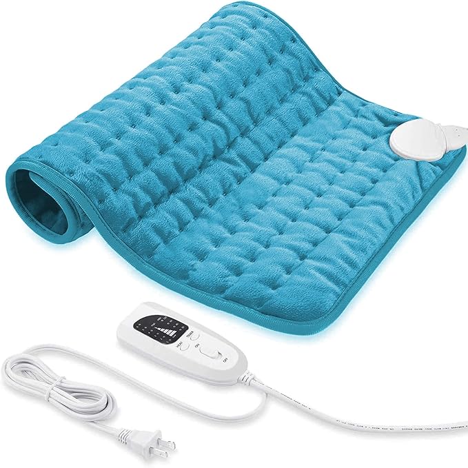 24x20 Inch Electric Heating pad for Back Neck Shoulder Knee Arms Legs- Electric Heat Pads with 6 Heat Settings & Auto Shut Off &Dry/Moist Heat Heating Pad for Birthday Mother Father Girl Men Women