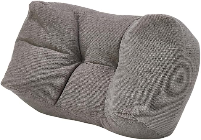 Lumbar Support Pillow Small Lower Back Pillow for Office Chair, Car Seat, and Desk Chair Ergonomic High-Elasticity Cushion for Pain Relief and Comfort on Sofa, Bed, or Travel (Gray)