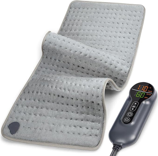 Heating Pad - Electric Heating Pad for Back Pain and Cramps Relief, Moist Heat Pad for Shoulder, Knee, Neck, 6 Heat Settings & Auto Shut Off and Machine Washable, 33" x 17"