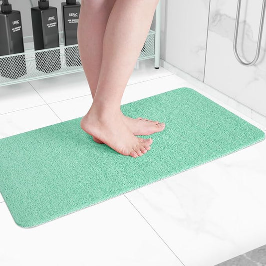 Hargiis Non-Slip Bathtub Mat, Anti Slip Shower Mat, Fast Drying Bathtub Mats, Foot Scrubber Mat, Anti Slip Mat for Tub, Floor, Bathroom, Kitchen, Home, Hotel (Light Green 40"×16")