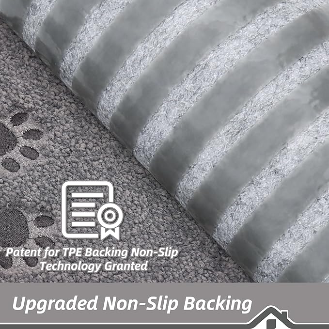 BEQHAUSE Stair Treads for Wooden Steps 28inX9in, Non Slip Carpet Stair Treads Indoor Stair Runners Machine Washable, Soft Stair Rugs Mat Surface Polyester TPE Backing, 15pcs, Grey