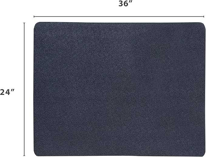 VersaTex Multi-Purpose Recycled Rubber Floor Mat for Indoor or Outdoor Use, Utility Mat for Entryway, Tool Bench, Garage, Under-Sink, Patio, and Door ; 24" x 36", Black