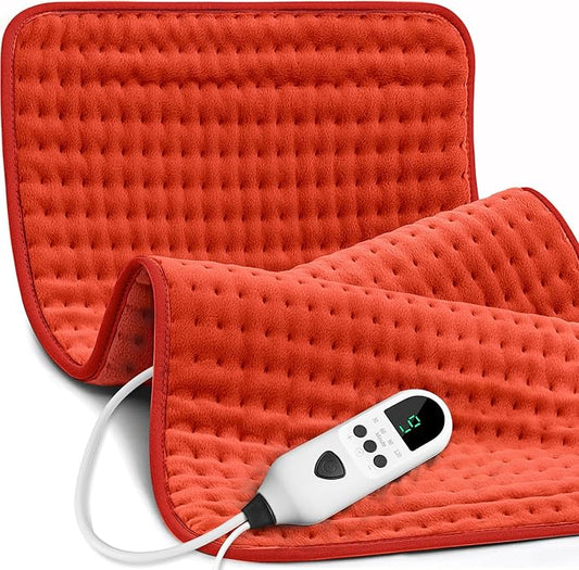 Heating Pad for Back 33"x17", Electric Heating Pads Large for Period Cramps Relief and Shoulder Pain, 9 Heat Settings, Machine Washable, Auto Shut Off, Birthday & Christmas Gifts for Women, Mom