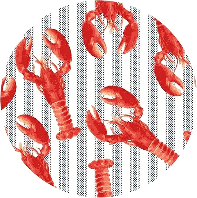 Andreas Silicone Jar Opener, Maine Lobster – 6.25" Non-Slip Lid Gripper & Garlic Peeler, Dishwasher Safe, Multi-Use, Durable Silicone & Fabric, Made in the USA, JO-305