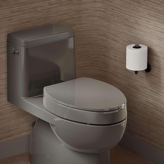 KOHLER 25875-0 Hyten 3" Height, Elevated Soft Close Elongated Toilet Seat, Contoured Seat with Grip-Tight Bumpers, Quick-Attach Hardware, No Slam Toilet Seat, White (Pack of 2)